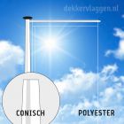 Polyester baniermast 6 of 7 meter conisch