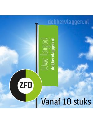 Banier zeefdruk 100x300 cm (vanaf 10 stuks)