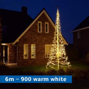 Fairybell 6 meter 900 leds warm white (met GRATIS tijdschakelaar)