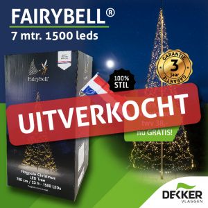 Fairybell 7 meter 1500 leds warm white