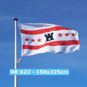NR 622: Vlag Drenthe 150x225cm standaard