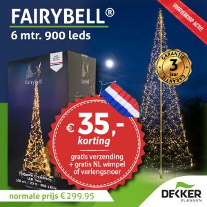 Fairybell 6 meter 900 leds warm white