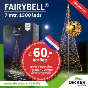 Fairybell 7 meter 1500 leds warm white