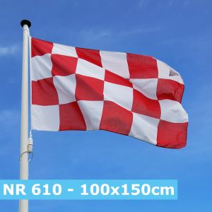NR 610: Vlag Noord-Brabant 100x150cm standaard