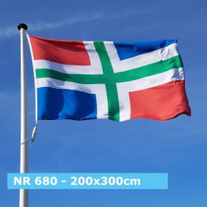 NR 680: Vlag Groningen 200x300cm standaard