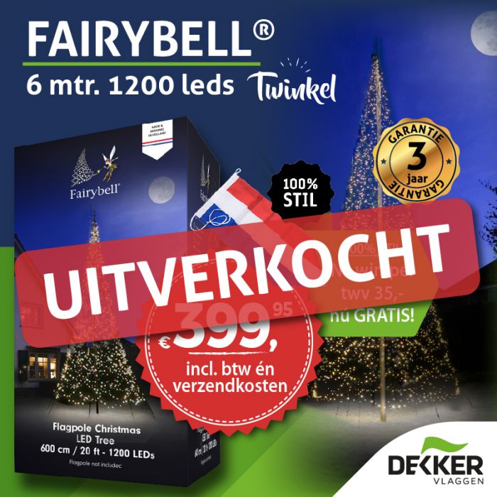 Fairybell 6 Meter 1200 Led Twinkel Dekker Vlaggen