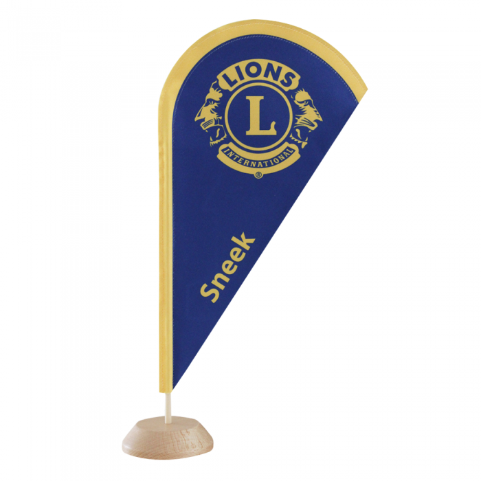 Tafelvlag Beachflag Met Logo Dekker Vlaggen Dekker Vlaggen