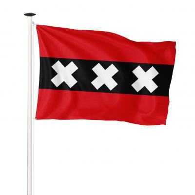 De vlag van Amsterdam: Drie kruizen en een heleboel historie