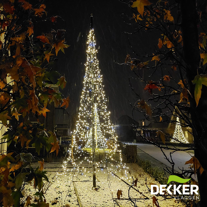 Buiten adem Drastisch veer Kerstverlichting buiten - Dekker Vlaggen