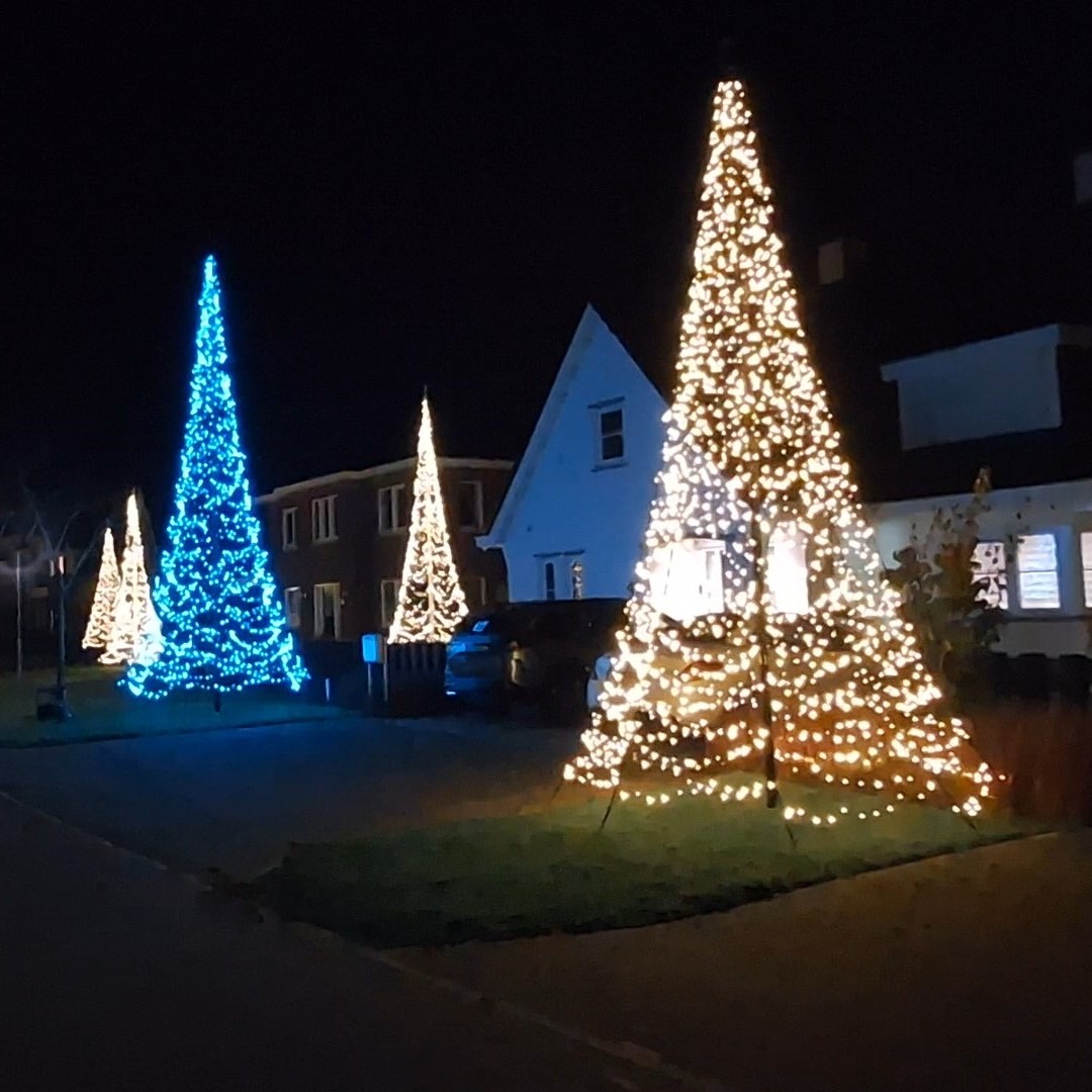 voorgrond: 6 meter 2000 leds. Blauwe: Smart Magic 8 meter